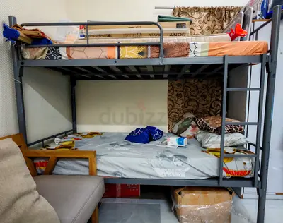 Metal Bunk Bed Double Decker with Ladder - Sturdy. Very less used like a brand new.