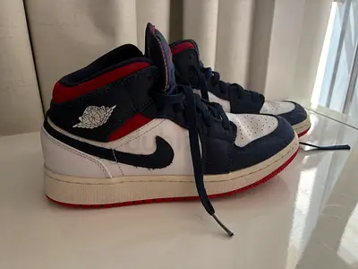 Nike Air Jordan 1 Mid - USA Navy/White/Red, Size EU38