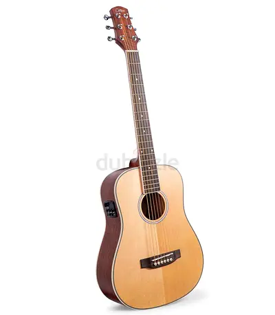 Carry-On Mini 3/4 Size Electro Acoustic Guitar Natural Satin Finish - Brand New