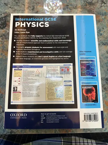 Oxford International GCSE Physics (Revision/Study Guide) - Paperback