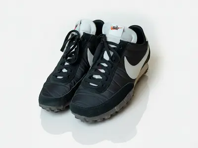Nike black & white men's trainers, size 46, lightly used