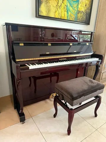 Marshal Upright Piano – Beautiful Burgundy Finish