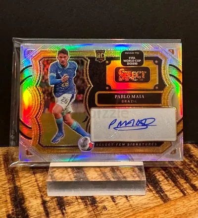 Pablo Maia (RC) Panini Select Road to FIFA World Cup 2026 Auto – Brazil