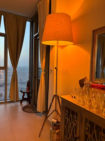 Tripod Floor Lamp with Fabric Shade - Stylish Living Room Light