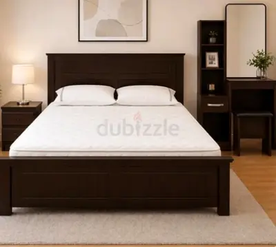 Dark brwon colour 180*200 king size bed set