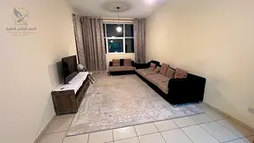Furnished 2BR Annual Rent Ajman One Free Parking Balcony 3 Baths Laundry Storage Master Rooms Wardro