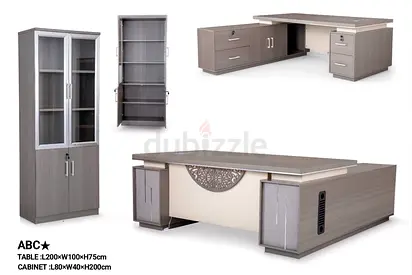 Brand new L shape Manager Table and file Cabinet Available