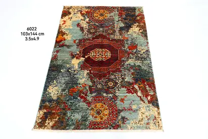 Handmade Modern Abstract Area Rug 103x144 cm