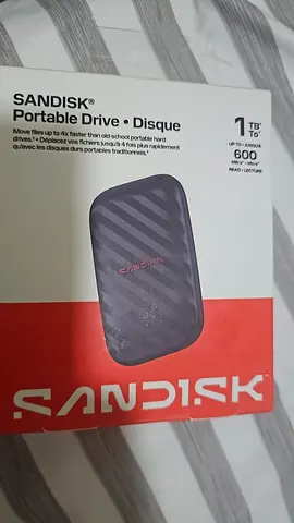 Sandisk 1TB Portable SSD Drive, Up to 600MB/s  Speed, USB-C, USB 3.2 Gen 2,  for sale