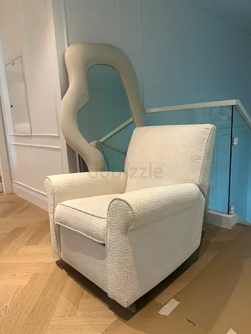 Pottery Barn Nursery Cream boucle lounge chair - comfortable accent chair in good condition