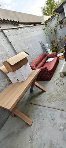 Sofa and dining table