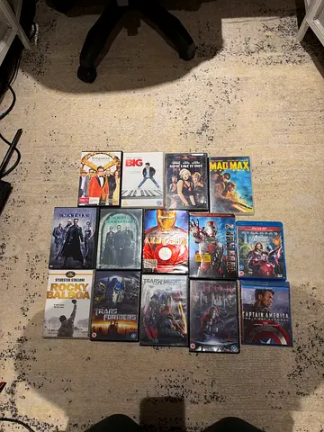 Collection of Blu-ray and DVD Action and Comedy Movies