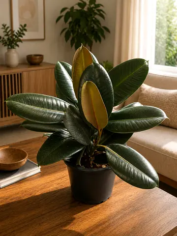Viva Verda Variegated Rubber Plant | Ficus Tineke UAE
