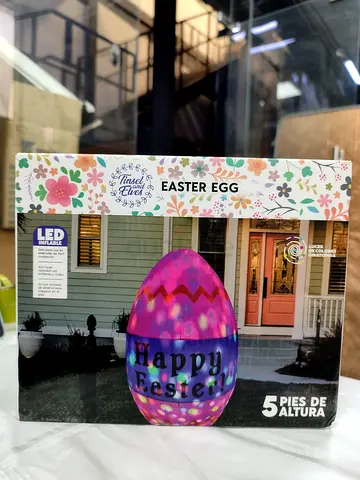 Inflatable LED Easter Egg - 5 ft Outdoor Decoration