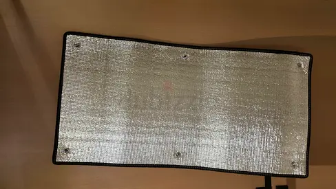 Set of 8 window sun shade heat blocking panels 100 x 50 cm
