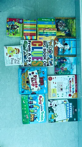 Lot of children's board and activity books — early learning bundle