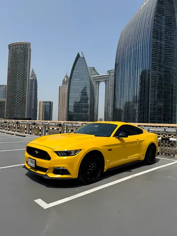 Motivated SALE- Yellow Color - GCC Spec - GT V8 - 5.0 Mustang - 490 BHP