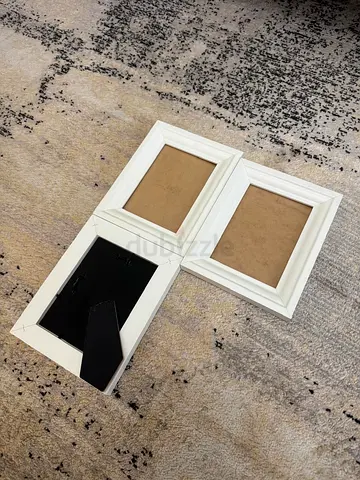 Set of 3 White Photo Frames: W20cm x H25cm