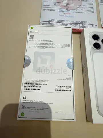 iPhone 17 Pro Max 256GB Silver - Brand New Unused with Invoice .