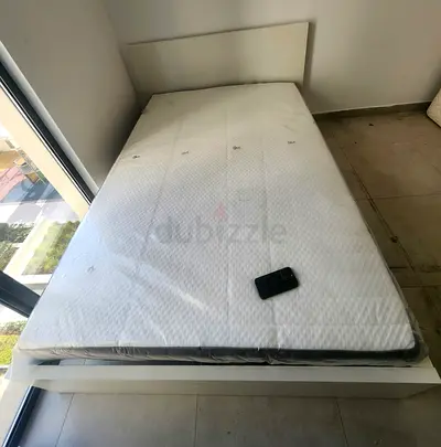 Ikea Queen size bed with mattress available in perfect condition