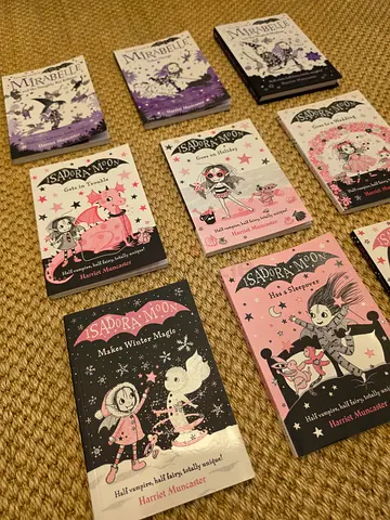 "Isadora Moon" and "Mirabelle" book series (collection of illustrated children's chapter books)