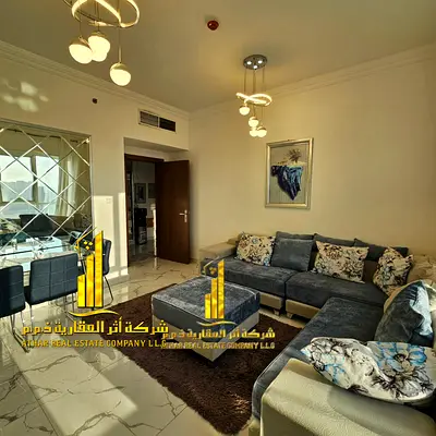لراغبي الفخامة والتميز شقة فاخرة للايجار الشهري غرفة وصالة باطلالة مفتوحة مفروشة بالكامل باثاث راق جدا مع مطبخ مجهز بالكامل بأحدث الاجهزة ✨