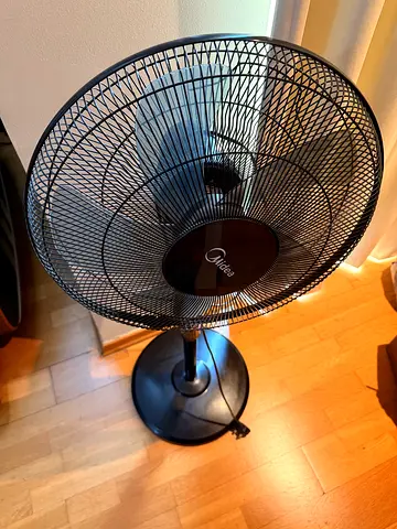 X3 Midea Adjustable Standing Pedestal Fans - Good Working Condition