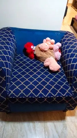 Kids' Plush Armchair with Soft Toys - Good Condition