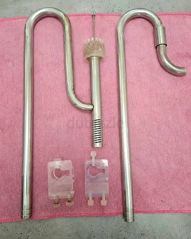 Stainless Steel Aquarium Overflow and Return Pipes with Clips