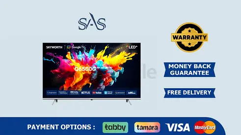 Skyworth | 55 Inch | 4K UHD QLED Google Tv | New | Free Delivery | Warranty | 55Q6500G