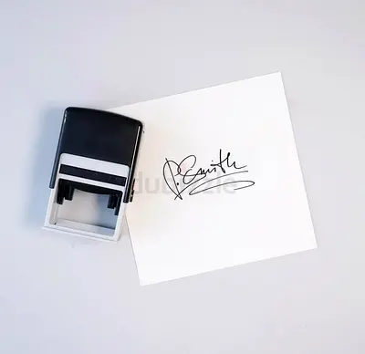 Self-inking Signature Stamp - Used, Good Condition