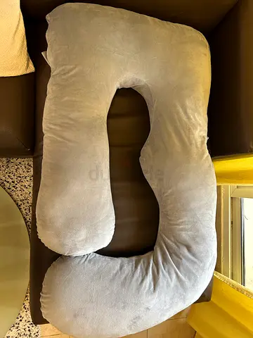 Large U-Shaped Nursing / Pregnancy Support Pillow - Light Grey