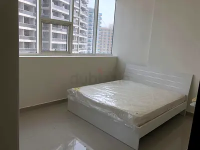 White Double Bed with Mattress - Good Condition