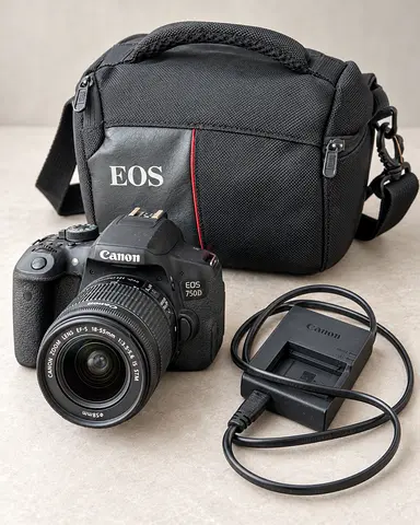 Canon EOS 750D + 18–55mm Lens