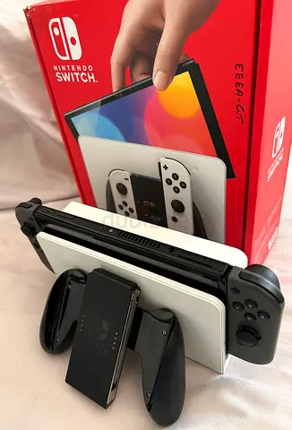 Nintendo Switch OLED Console (White) with Dock and Joy‑Cons - Good Condition