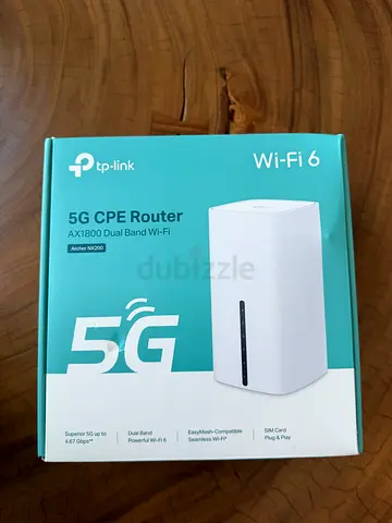 TP-Link 5G CPE AX1800 Wi‑Fi 6 Router with Box