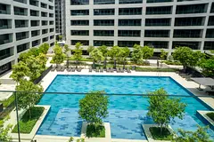 2 Bedrooms Apartment for Rent in Aljada | Pool View