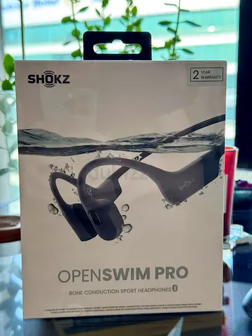 Shokz OpenSwim Pro Bone Conduction Waterproof Headphones Grey - Brand New