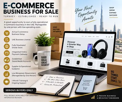 Fully Operational E-Commerce Business for Sale | Turnkey & Ready to Run