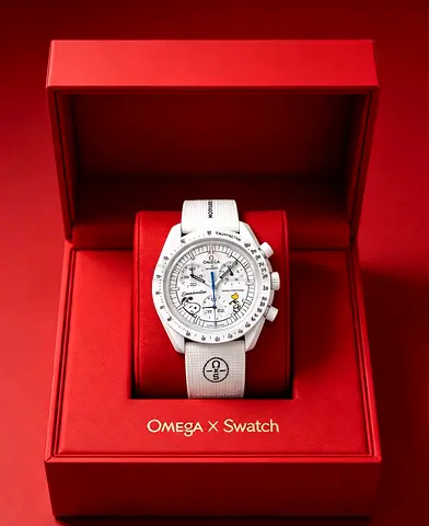 Omega x Swatch MoonSwatch Mission on Earth - White Chronograph (with Box)