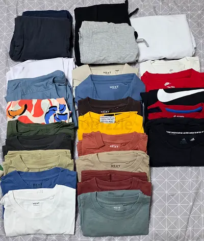 Mixed kids casual T-shirt bundle - various brands and colors, good used condition