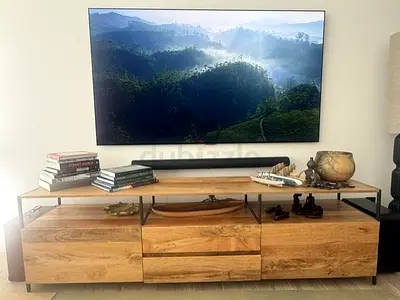 West Elm Industrial Solid Mango Wood Media Console