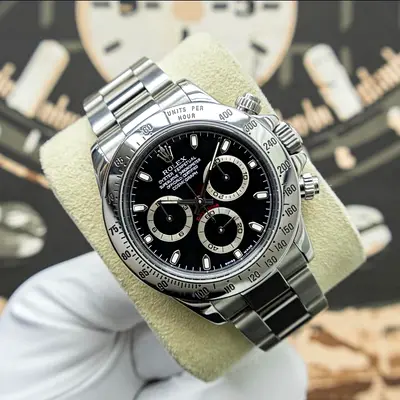 Rolex Daytona Cosmograph Black dial 1:1 Clone with box and card