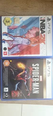 PS5 Games: Marvel's Spider-Man Miles Morales + NBA 2K22 (2 discs)