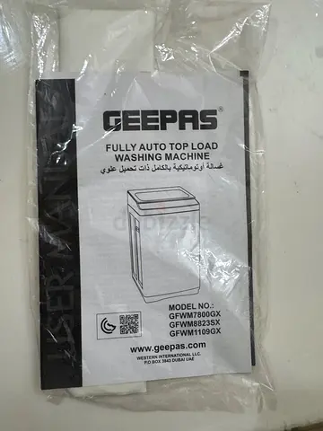 Geepas Fully Auto Top Load Washing Machine - single person used - 10 months