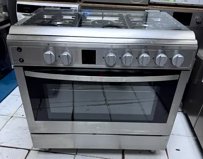 LG 90 cm Gas Cooker with Rotisserie, Silver - LF98V05S FREE DELIVERY +WARRANTY