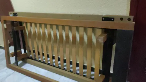 Ikea stackable Wooden Bed Frame with Slats for one bed