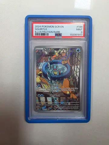 Squirtle (148/142) - Stellar Crown Illustration Rare - PSA 9