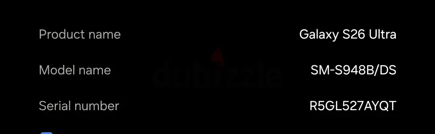 S26 ULTRA TDRA 256 GB