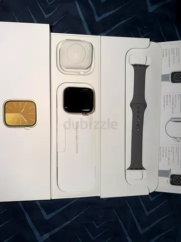 Watch Series 9 GPS Cellular 45mm Gold Stainless Case with Clay Sport Band ML